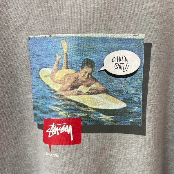 画像2: 00s OLD STUSSY PHOTO SWEATSHIRT (2)