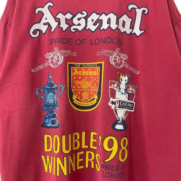 画像3: 90s ARSENAL DOUBLE WINERS '98 TEE SHIRT (3)