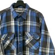 画像2: 90s USA製 FIVE BROTHER "BLUE×BLACK" FRANNELL L/S SHIRT (2)