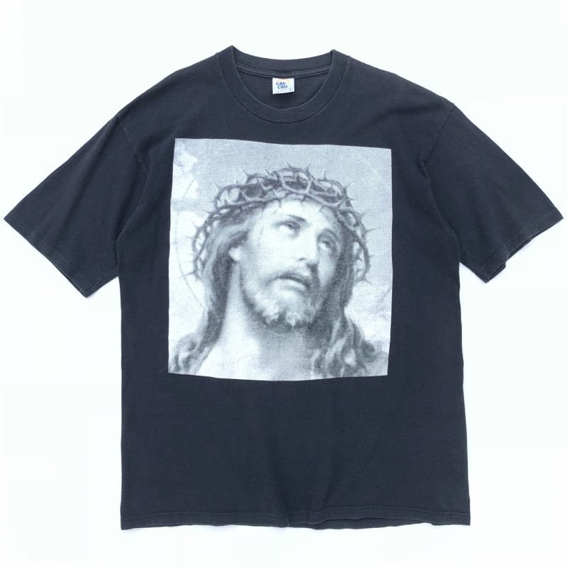 90s USA製 JESUS ARCHAIC SMILE TEE SHIRT - Kchup Rice